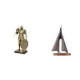 thumbnail image 1 of Figura de escritorio,Estatua Figura Escultura Artesanía Decoración de Escritorio,Escultura de velero,Estatua de velero,decoración de barco de vela,velero,Figura decorativa de resina con, 1 of 8