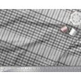 thumbnail image 3 of Soimoi Polyester Crepe Fabric Window Pane Check Fabric Prints by Yard 42 Inch Wide, 3 of 3