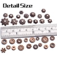 thumbnail image 4 of 100g Mixed Antique Copper Metal Flower Beads Caps Beads Ends Tibetan Silver Spacer Beads Loose Beads Jewelry Accessories for Bracelet Necklace Jewelry Making, 4 of 8