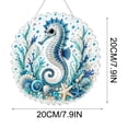 thumbnail image 7 of Ocean Pearl Art DIY Hanging Ornament, 7.9 Inch Ocean Diamond Art Suncatchers for Adults, Ocean Diamond Art Hanging Ornament, Coastal Window Hanging Decor Gift for Craft Lovers, 7 of 7