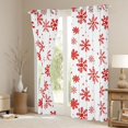 thumbnail image 3 of Homewish Red Christmas Snowflake Blackout Curtains Set of 2 (52x84 Each), Dreamy Fairy Tale Window Curtains, Teens Kids Boys Girls Curtains and Drapes, Living Room Curtains Decor, 3 of 6
