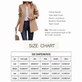 thumbnail image 6 of NAYTOAO Women Stand Collar Open Front Long Sleeve Lined Wool Blend Coat Casual Outerwear, 6 of 6