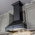 thumbnail image 3 of Zline Kitchen and Bath ZLINE 36 in. Wooden Wall Mount Range Hood in Black - Includes 1200 CFM Motor, 3 of 8