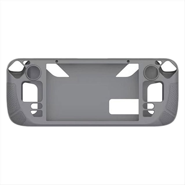Adecuado para la de Silicona para Consola de Juegos SteamDeck OLED, Protectora de Silicona Portátil Incluido con Soporte, Gris