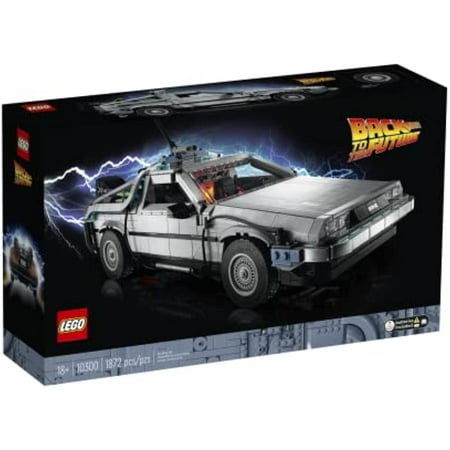 LEGO 10300 Back to The Future Time Machine,Building 1 of 3 Versions of The time-Traveling car(1872 Pieces)