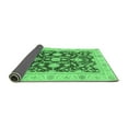 thumbnail image 2 of Ahgly Company Indoor Square Oriental Emerald Green Traditional Area Rugs, 6' Square, 2 of 4