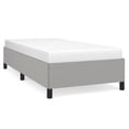 thumbnail image 3 of Bowery Hill Contemporary Twin XL Engineered Wood Bed Frame in Light Gray, 3 of 6