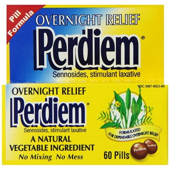 3 Pack - Perdiem Pills Overnight Relief 60 Each