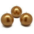 thumbnail image 4 of Jeco CBZ-039-6 3 in. Ball Candles, Metallic Gold - 36 Piece, 4 of 4