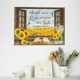 thumbnail image 3 of Farmhouse Sunflower Wall Art Hummingbird Christian Bible Verse Pictures Wall Decor Scripture Quotes Canvas Painting Print Artwork Modern Home Decor Framed for Living room Bedroom Bathroom 16"×12", 3 of 6