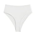 thumbnail image 1 of Gibobby Pantalones cortos de baño Traje de baño de corte para mujer Bragas de bikini de playa blancas Braguitas de bikini de tanga de talle(Blanco,XL), 1 of 4