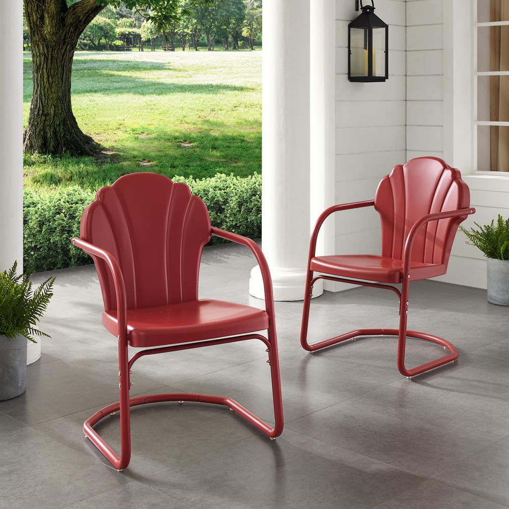 Crosley Furniture Tulip 2Pc Retro Outdoor Chair Set - 2 Chairs