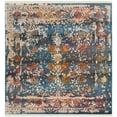 thumbnail image 6 of SAFAVIEH Vintage Persian Bristol Traditional Polyester Area Rug, Turquoise/Multi, 6' x 9', 6 of 10