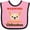 Pink and Black, variant on Inktastic Protected by a Chihuahua Boys or Girls Baby Bib