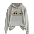 thumbnail image 1 of Just A Goose Sweat à Capuche Imprimé Graphique Halloween Couleur Unie Automne Hiver pour Femmes avec Poche, 1 of 3