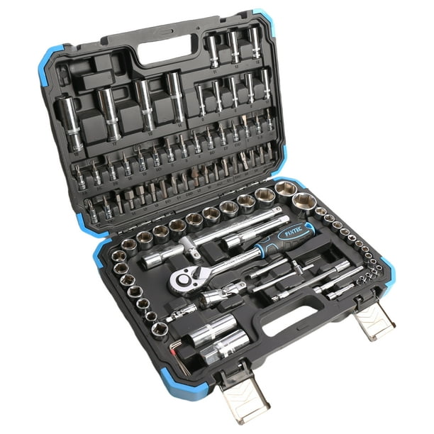 Fixtec 94-Piece Mechanics Tool Set with 1/2 and 1/4-Inch Drive