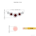 thumbnail image 3 of ANGARA Natural Round Ruby and Diamond Halo Necklace in 14K White Gold for Women (Size-3.5mm) | July Birthstone, Birthday, Anniversary, Jewelry Gift for Women | Natural Ruby Necklace, 3 of 8