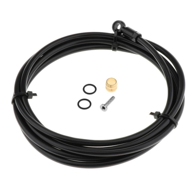 de tubería de cubierta de carcasa de manguera hidráulica de bicicleta BH90 accesorios de lengüeta de inserción de oliva Negro kusrkot Tubo de aceite de freno de bicicleta