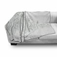 thumbnail image 3 of City Soft Flannel Fleece Throw Blanket, Monochrome Design Historic Street of European Town with Nostalgic Buildings, Cozy Plush for Indoor and Outdoor Use, 70" x 90", Dust White, by Ambesonne, 3 of 6