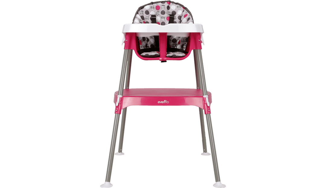evenflo convertible high chair dottie rose