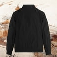thumbnail image 5 of Varsity Jacket Men Business Wind Spring Trend Standing Collar Mens Fall Coats,Black,2XL, 5 of 8