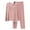 Light Pink, variant on Womens Pjs Sets Women's Soft Pajamas Crew Neck Sleepwear Long Sleeve Loungewear Womens 2 Piece Lounge Set Sleep Wear Set for Women L