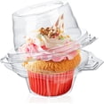 thumbnail image 1 of Caja para cupcakes Dockapa con tapa de cúpula alta transparente (100 unidades), 1 of 5