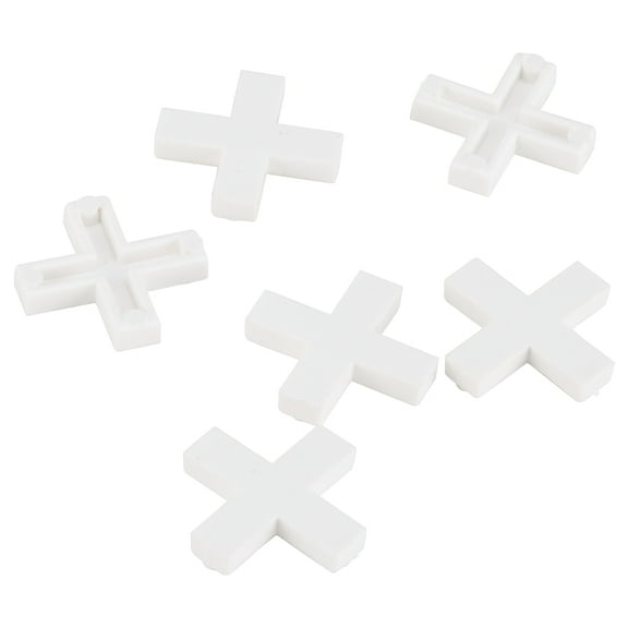 Vulcan MJ-T80806-3L Tile Spacer, 3/8 in Thick, Cross, Plastic