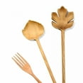 thumbnail image 3 of ACDANC Natural Wooden Spoons and Forks Set, 6-Count, 3 of 7