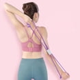 thumbnail image 4 of Resistance Band with Handles, Figure 8 Stretch Fitness Strap for Full-Body Workouts, Strength Training, Flexibility, Exercise Elastic Rope for Gym Home - Purple, 4 of 5