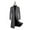 33Gray, variant on Trench Coat for Men 2025 Long Wool Coat Fall Winter Classic Overcoat Top Single Breasted Lapel Solid Business Pea Coat