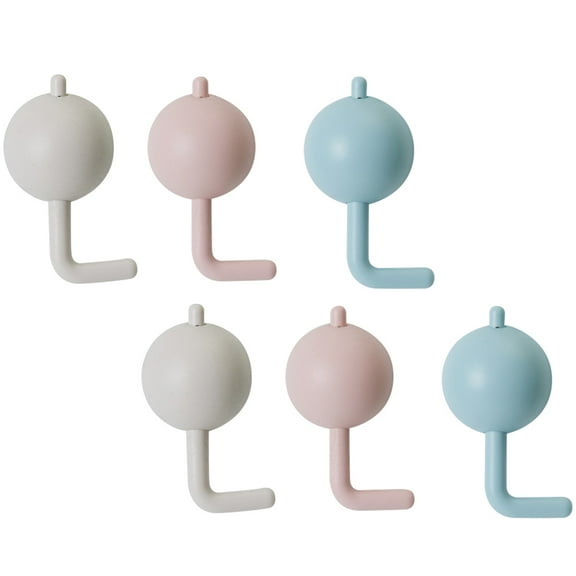 KALLORY Child Safety Door Locks, Assorted Colors, 6-Pack, and Easy to Install, Prevents Accidental Door Opening