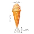 thumbnail image 2 of Christmas Tree Topper Candy Ice Cream Shaped Decor 1 Piece Festive Orange Sprinkled Ornament for Holiday Xmas Party Home Decoration Ideal Christmas Gift for Family Friends, 2 of 5
