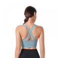 thumbnail image 5 of Womens Sports Bras - Cross Back Padded Wirefree Comfort Workout Bras for Yoga Fitness, 5 of 11