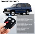 thumbnail image 4 of Easy to Use Keyless Entry Remote Key Fob Compatible with 2003-2007 Chevy Suburban Tahoe Avalanche Equinox SSR| Sierra/Yukon| Hummer H2| Cadillac Escalade 3 Button Car Key 2 Pack, 4 of 6