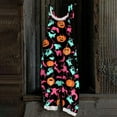 thumbnail image 2 of WTOBBY Women's Casual Loose Retro Jumpsuit with Halloween Print, Suspenders in Cotton and Linen Fabric, Adjustable for a Comfortable and Stylish Fit,MulticolorL, 2 of 6