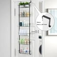 thumbnail image 4 of NEX 6-Tier Heavy-Duty Metal Back Of Door Shelf Organizer, 4 of 5