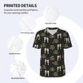 thumbnail image 3 of Zufioo Happy New Year Print Men's Baseball Short Sleeve, Moisture Wicking Button-Down Hip Hop Tee-Medium, 3 of 7