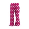 thumbnail image 5 of Xyxonk Leggings for Girls Black Casual High Waist Yoga Pants Stretchy Bootcut Flare Leggings Flowy Polka Dot Outfits 2-13 Years Hot Pink, 5 of 5