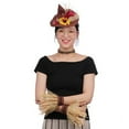 thumbnail image 2 of 4PCS Halloween Scarecrow Accessory Cosplay Scarecrow Hat with Bracelet Necklace, 2 of 10