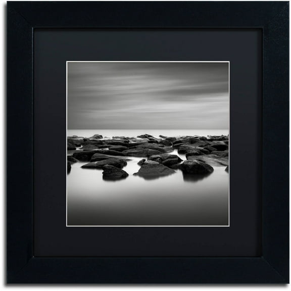 Trademark Fine Art "High Tide" Canvas Art by Dave MacVicar, Black Matte, Black Frame