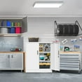 thumbnail image 5 of CJF Garage Cabinet, Metal Storage Cabinet with Doors and Shelves, for Home Office, Garage and Utility Room, White, 5 of 11