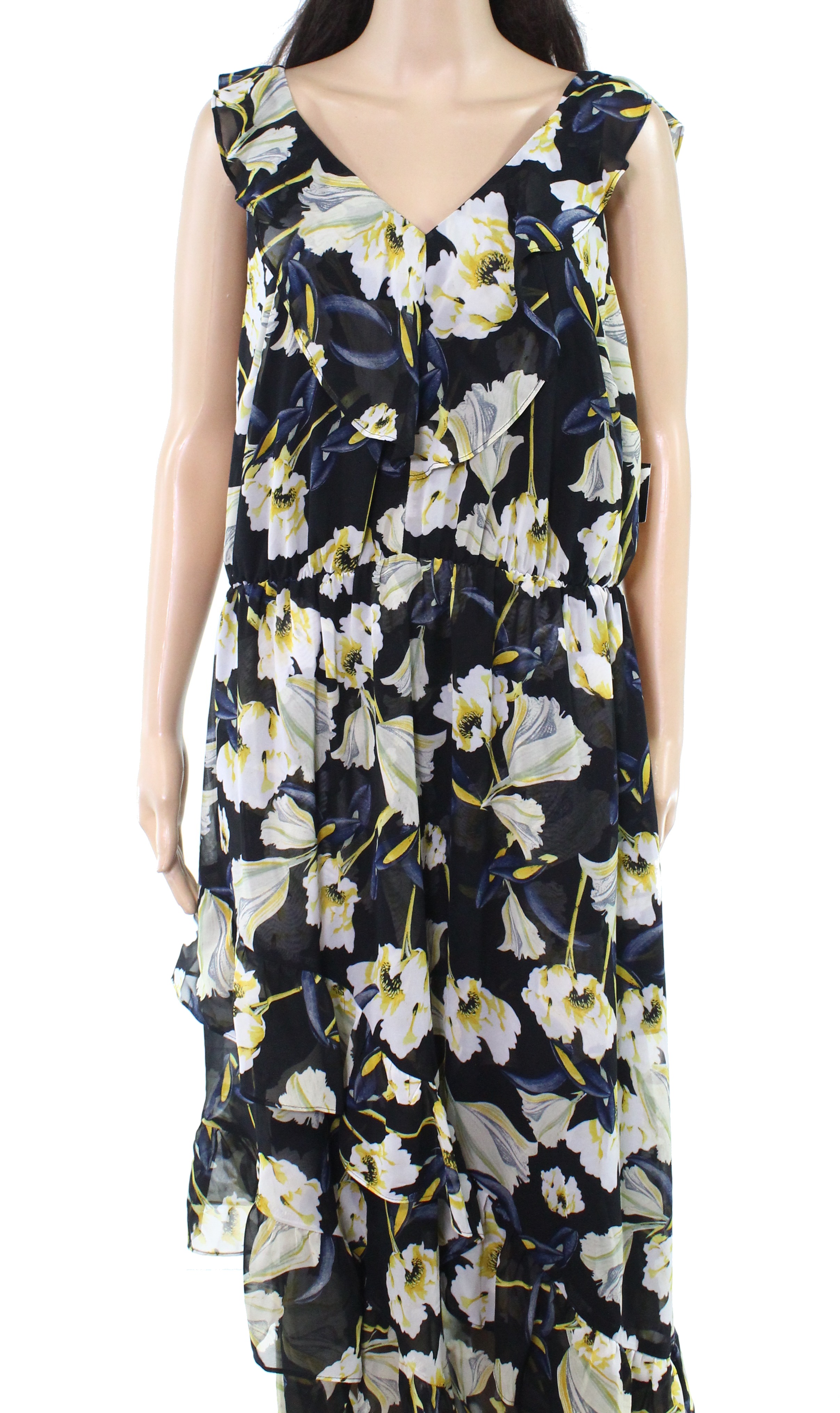 walmart yellow floral dress