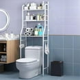 thumbnail image 1 of Organizador de Baño de Acero sobre el Inodoro - Estante de 3 Niveles con Ganchos Extraíbles, Ideal para Espacios Pequeños, 1 of 11