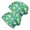 Hen and Egg Green Pattern, variant on Hen and Tail Green Pattern 2 Pack Slouchy Beanie Hat, Sleep Head Cover with Stretchy Fabric & Soft Texture, Heat Retaining Gifts for Unisex Men Women