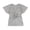 Metallic - silver, variant on bar III Womens Twist Front Basic T-Shirt, Metallic, X-Large