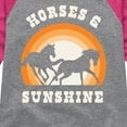 thumbnail image 3 of Instant Message - Horses And Sunshine - Toddler & Youth Girls Raglan Graphic T-Shirt, 3 of 5