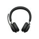 Jabra Evolve2 65 UC Stereo - Casque - on-ear - Bluetooth - Sans Fil - USB-A - Isolation Acoustique - Noir – image 2 sur 7