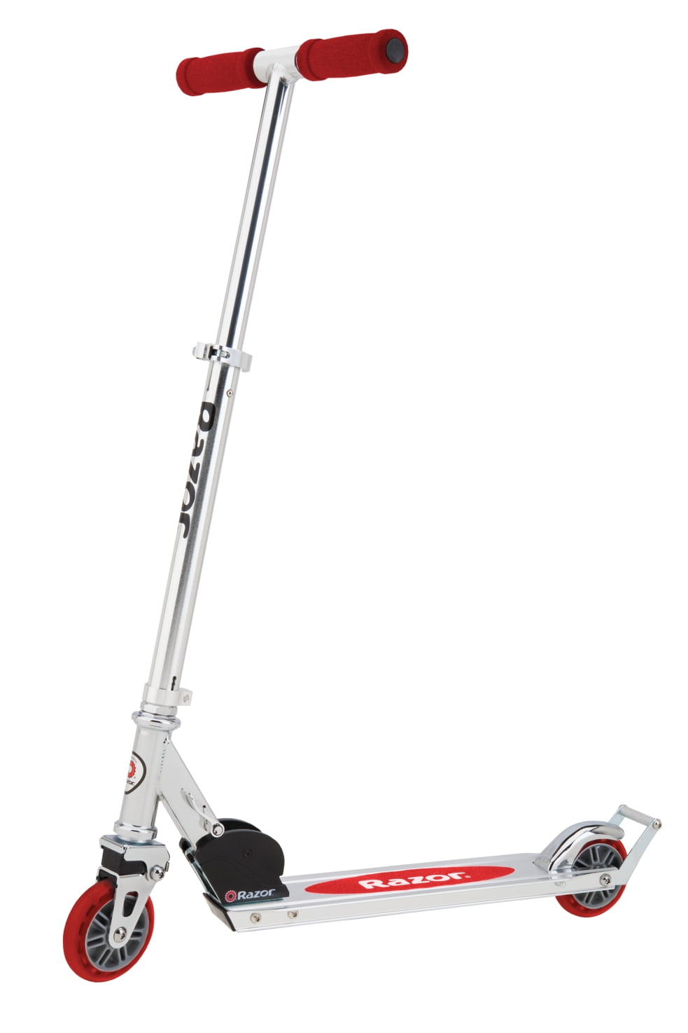 Razor A2 Folding Kick Scooter – Clear/Black, Wheelie Bar
