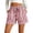 Red #017, variant on Womens Cotton Linen Summer Striped Shorts Elastic High Waisted Drawstring Casual Shorts Y2k Beach Vacation Clothes, XL